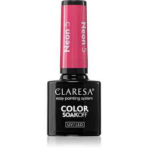 Claresa SoakOff UV/LED Color Neon gelový lak na nehty odstín 5 5 g