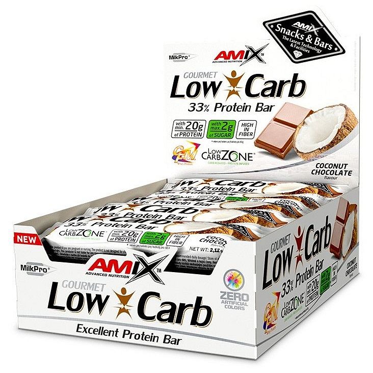 Low-Carb 33% Protein Bar - 15x60g - Coconut-Chocolate