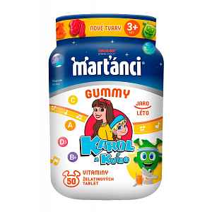 Marťánci Gummy Karol a Kvído jaro-léto 50 želé tablet