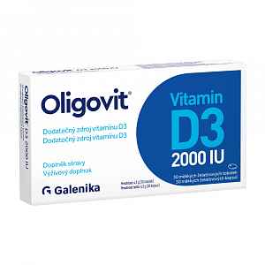 Oligovit Vitamin D3 2000 IU 30 želatinových tobolek