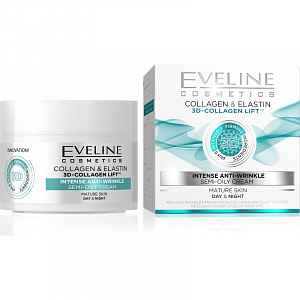 EVELINE 3D Collagen&Elastin Denní/noční krém 50ml