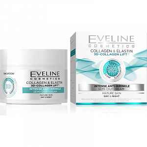 EVELINE 3D Collagen&Elastin Denní/noční krém 50ml