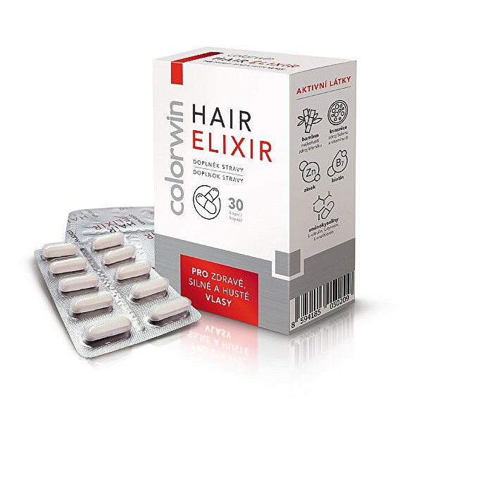 Doplněk stravy pro zdravé, silné a husté vlasy Colorwin Hair Elixir 30 kapslí
