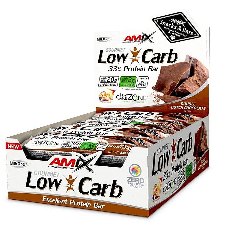 Low-Carb 33% Protein Bar - 15x60g - Double Dutch Chocolate