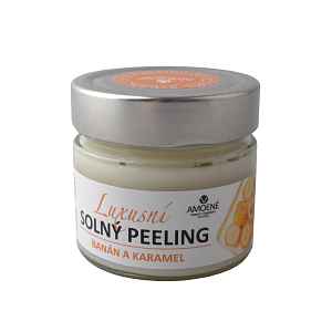 Luxusní solný tělový peeling s banánem a karamelem Amoené - 250 ml (012A5150BAS)