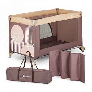 Petite&Mars Postýlka cestovní Nyja Elegant Dreamlines Mocha