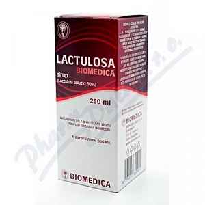 Lactulosa Biomedica perorální sirup 1 x 250 ml 50 %