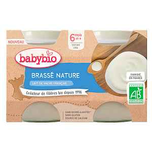 Babybio Brassé z francouzského mléka natur 2x130g