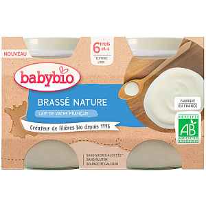 Babybio Brassé z francouzského mléka natur 2x130g