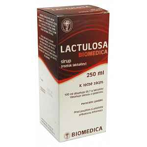 Lactulosa Biomedica perorální sirup 1 x 250 ml 50 %