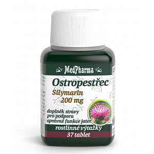 MedPharma Ostropestřec (Silymarin 200mg) 37 tablet