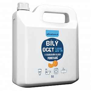 Allnature Bílý ocet 10 % s vůní pomeranče 5 l