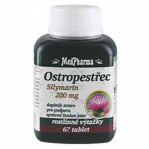 MedPharma Ostropestřec (Silymarin 200mg) 67 tablet