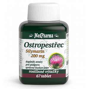 MedPharma Ostropestřec (Silymarin 200mg) 67 tablet