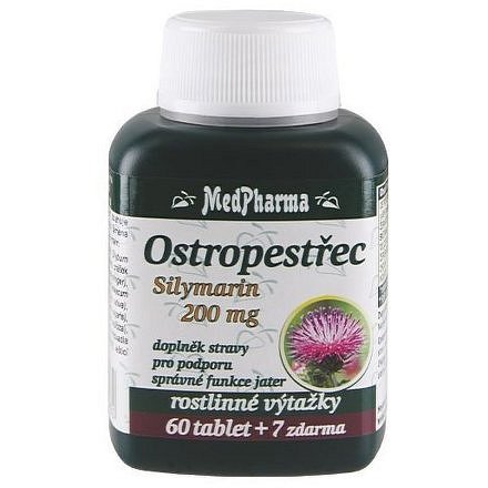 MedPharma Ostropestřec (Silymarin 200mg) 67 tablet