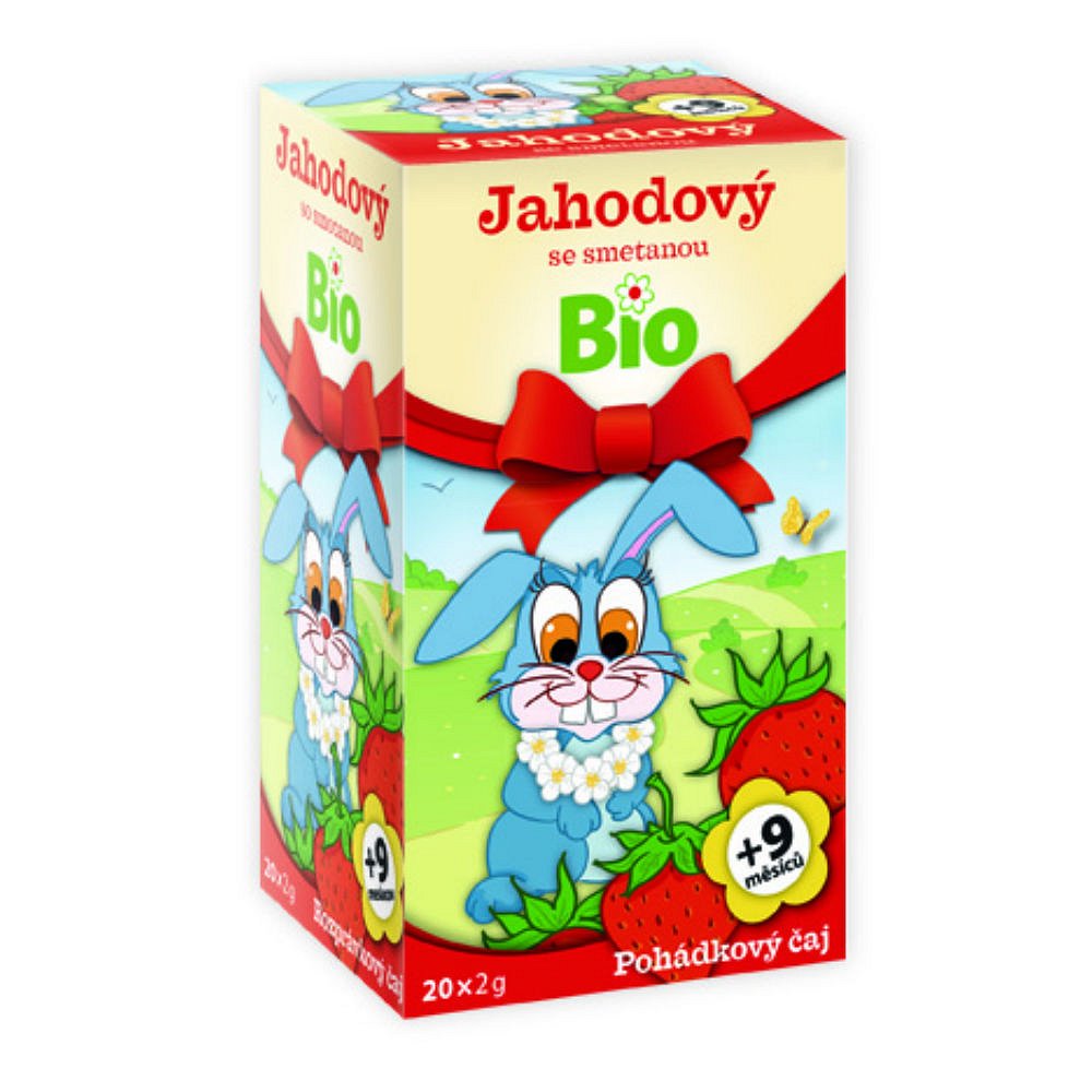 POHÁDKOVÝ ČAJ BIO Jahodový se smetanou 20 x 2g