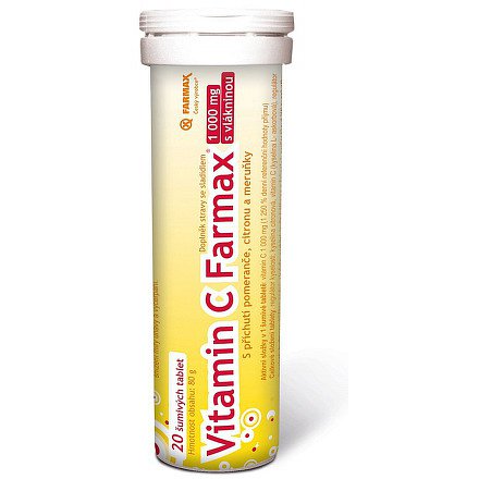 Vitamin C Farmax 1000mg 20 šumivých tablet