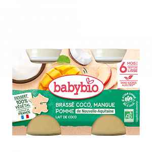Babybio Brassé z kokosového mléka mango ananas 2x130g