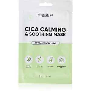 breakout + aid Cica Calming & Soothing Mask zklidňující plátýnková maska 34 g