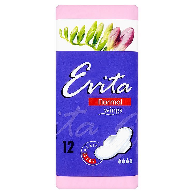 Evita Normal vložky s bočními křidélky 12 ks/bal.