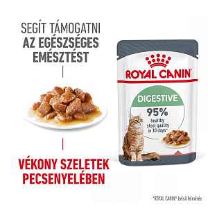 Royal Canin Digestive Care - vlhké krmivo s omáčkou pro dospělé kočky s citlivým trávením 12 x 85 g