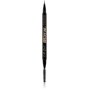 L.A. Girl Cosmetics Brow Ink fix na obočí s kartáčkem odstín Dark Brown 0.45 ml