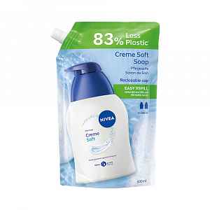 Nivea Krémové tekuté mýdlo Creme Soft náhradní náplň 500 ml