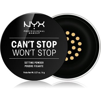 NYX Professional Makeup Can't Stop Won't Stop sypký pudr odstín 06 Banana 6 g