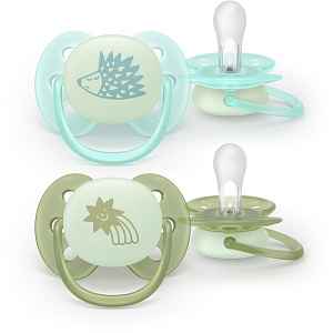 Philips Avent Ultrasoft Night SCF094/01 0-6m dudlík Neutral 2 ks