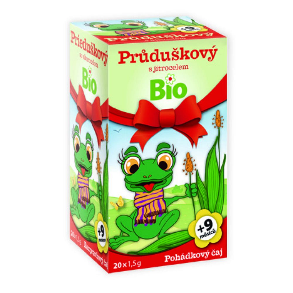 POHÁDKOVÝ ČAJ BIO Průduškový s jitrocelem 20 x 1,5g