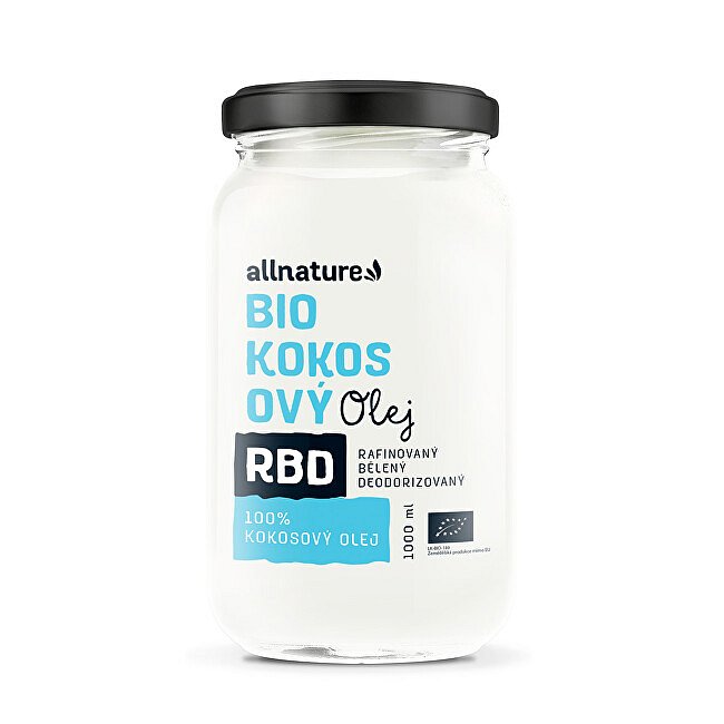 RBD Kokosový olej BIO -  bez vůně 1000 ml