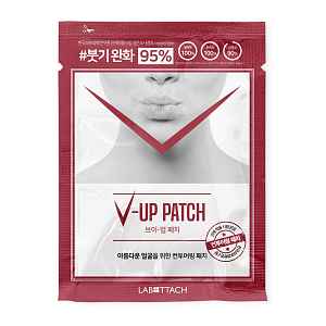 Wooshin Labottach V-Up Hydrogelové náplasti na zpevnění podbradku 2 ks