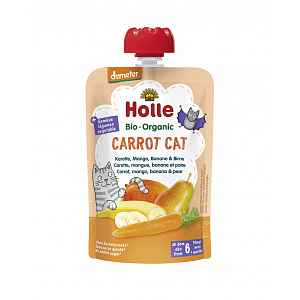 Holle Bio pyré - Carrot Cat- Mrkev, mango, banán a hruška 100g