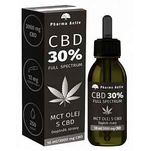 Pharma Activ CBD 30% MCT olej s CBD 3000 mg 10 ml