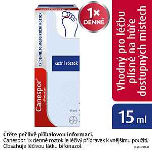 Canespor 1x denně 10mg, kožní roztok 15ml