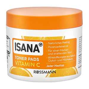 ISANA Tonizační polštářky s vitaminem C 60 ks