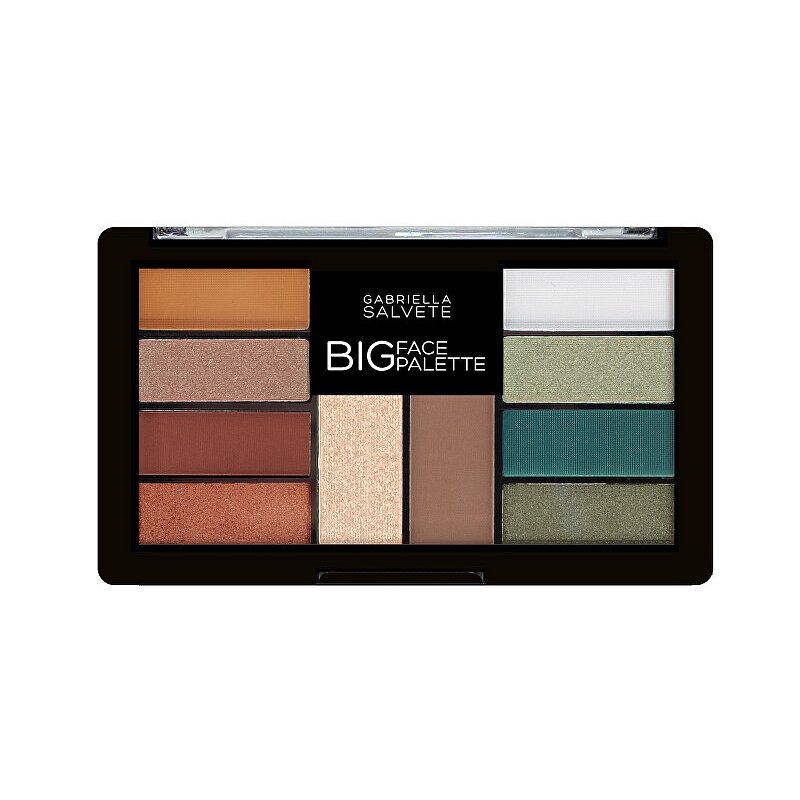 Paletka očních stínů, bronzeru a rozjasňovače Big Face Palette 12 g