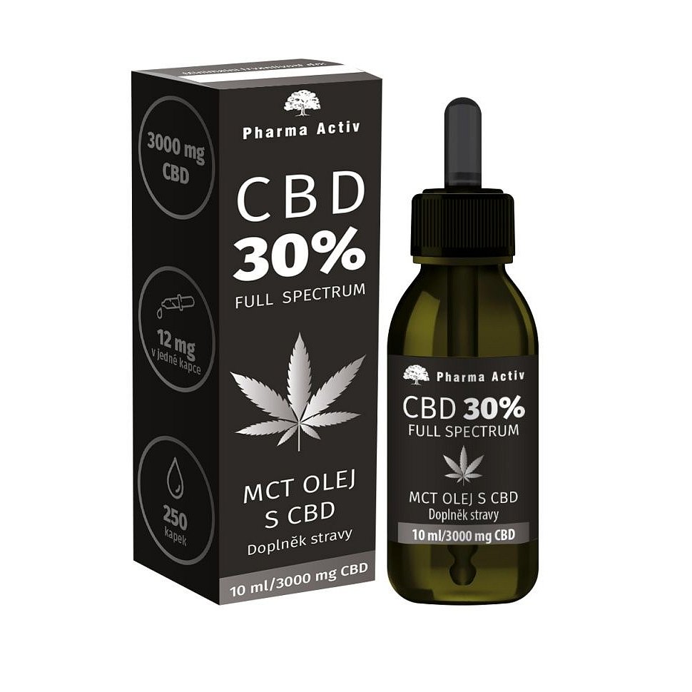 Pharma Activ CBD 30% MCT olej s CBD 3000 mg 10 ml