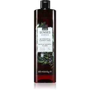 Avon Senses Essence Rosemary & Carrot Seed krémový sprchový gel a gel do koupele 500 ml