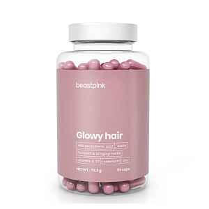 GYMBEAM Glowy hair beastpink 90 kapslí