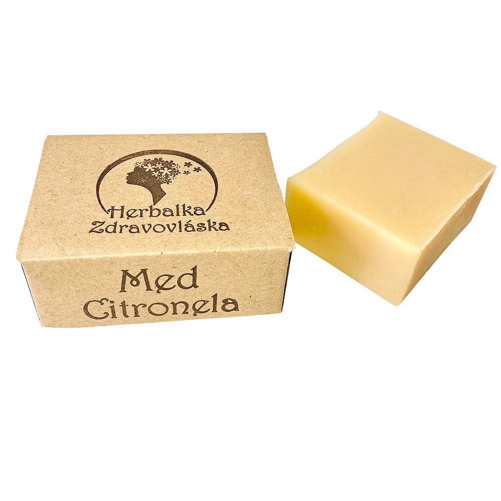 HERBALKA šamponové mýdlo zdravovláska med citronela 105 g