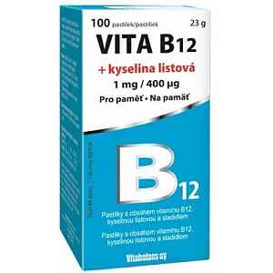 Vita B12 + kyselina listová 1 mg/400mcg tbl.30