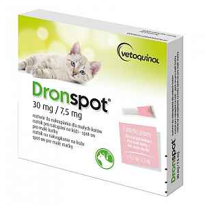 DRONSPOT 30 mg/7,5 mg spot-on pro kočky 2x0,35 ml