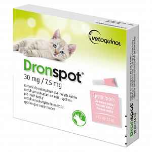 DRONSPOT 30 mg/7,5 mg spot-on pro kočky 2x0,35 ml