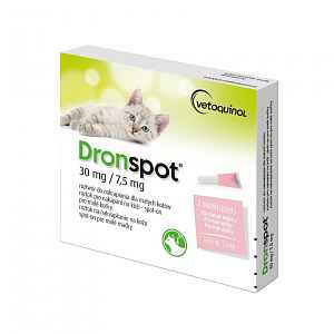 DRONSPOT 30 mg/7,5 mg spot-on pro kočky 2x0,35 ml