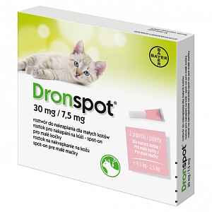 DRONSPOT 30 mg/7,5 mg spot-on pro kočky 2x0,35 ml
