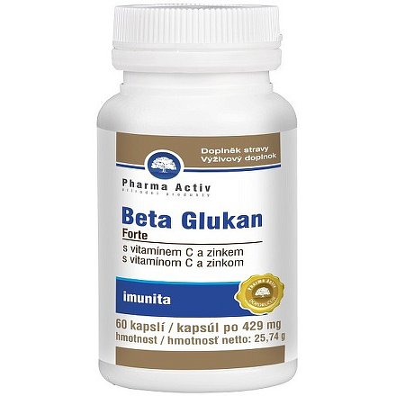 Beta Glukan Forte vitamín C a zinek cps.60