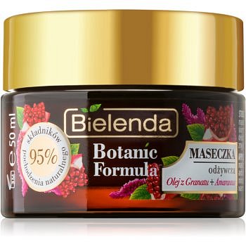 Bielenda Botanic Formula Pomegranate Oil + Amaranth hydratační a vyživující pleťová maska  50 ml