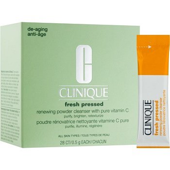 Clinique Fresh Pressed čisticí pudr s vitaminem C  28 x 0,5 g