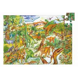 Djeco Obrázkové puzzle Dinosauři - 100 pcs